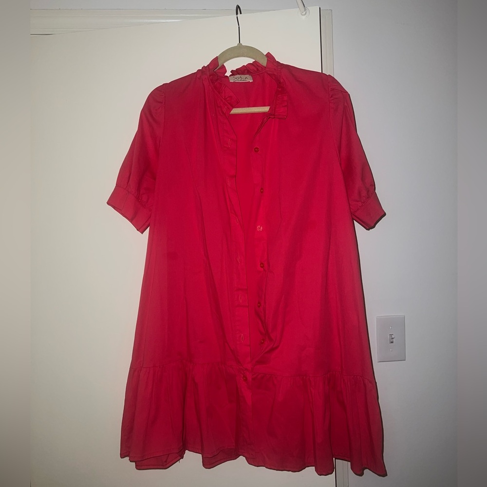 Sofia hot pink mini dress